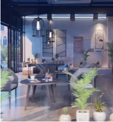 The Warm & Contemporary Coffee Shop 3D Asset Pack preview 2