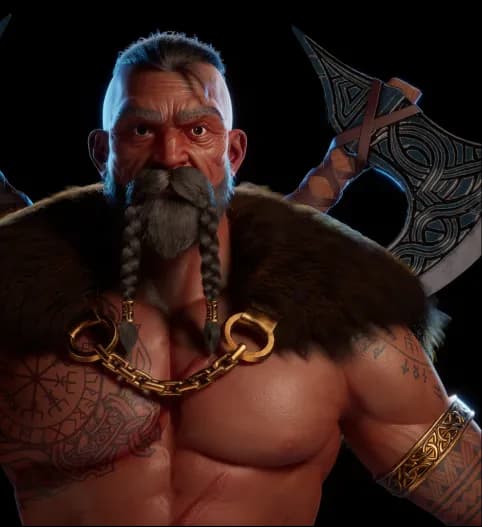 The Realistic & Powerful Viking Characters 3D Asset Pack