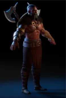 The Realistic & Powerful Viking Characters 3D Asset Pack preview 4